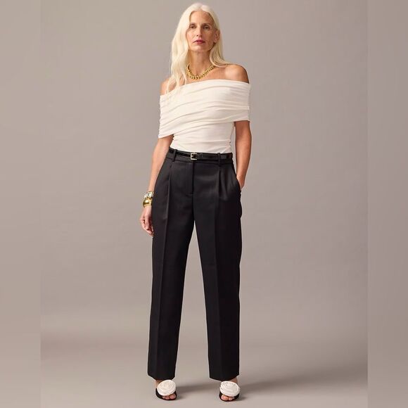 J Crew Straight Leg Essential Pant in Wool Blend NWT - Picture 1 of 12